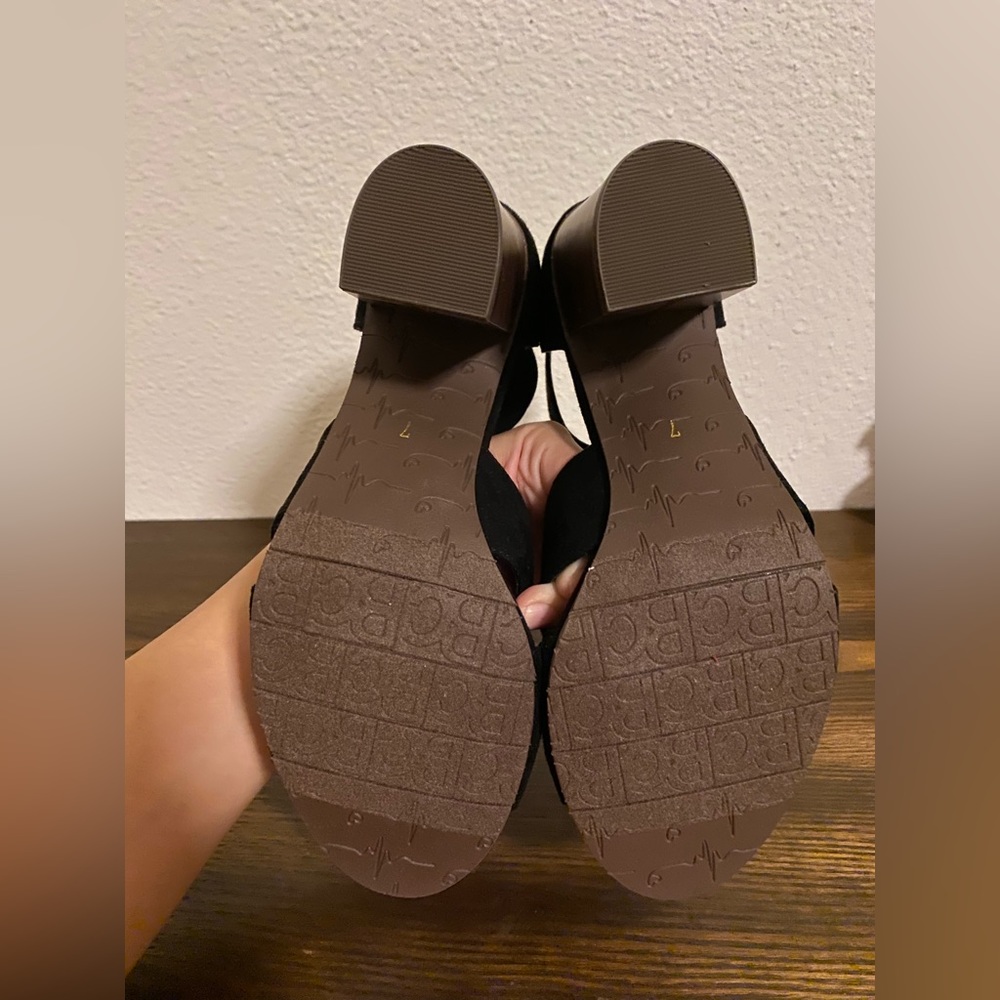 BC Footwear Empowering Sandal in Black - Picture 6 of 6